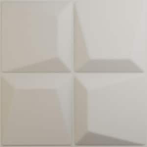 19 5/8 in. x 19 5/8 in. Tellson EnduraWall Decorative 3D Wall Panel, Satin Blossom White (12-Pack for 32.04 Sq. Ft.)
