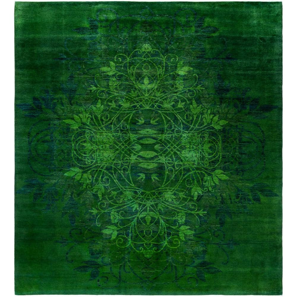 Fine Vibrance Green 9 X 12 Hand Knotted Wool Indoor Area Rug price history on PriceWatchPro