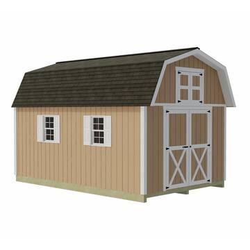 Woodville 10 ft. x 16 ft. Wood Storage Shed Kit with Floor Including 4 x 4 Runners