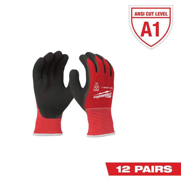 XX-Large Red Latex Level 1 Cut Resistant Insulated Winter Dipped Work Gloves (12-Pack)