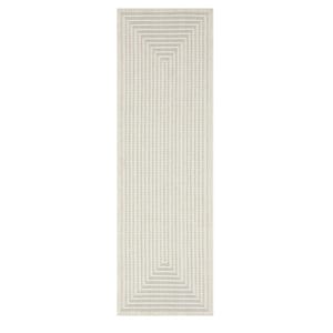 Viola Ivory 2 ft. x 8 ft. Indoor/Outdoor Area Rug