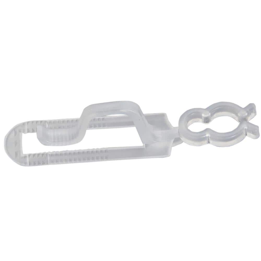 Clear Plastic Universal Gutter and Shingle LED Light Clips