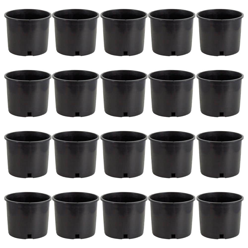 Heavy Duty Plant Pots Outdoor Garden Tall Squat Flower Plastic Planter  Container