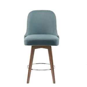 Heyes 25.5 in. Blue Wood Counter Stool