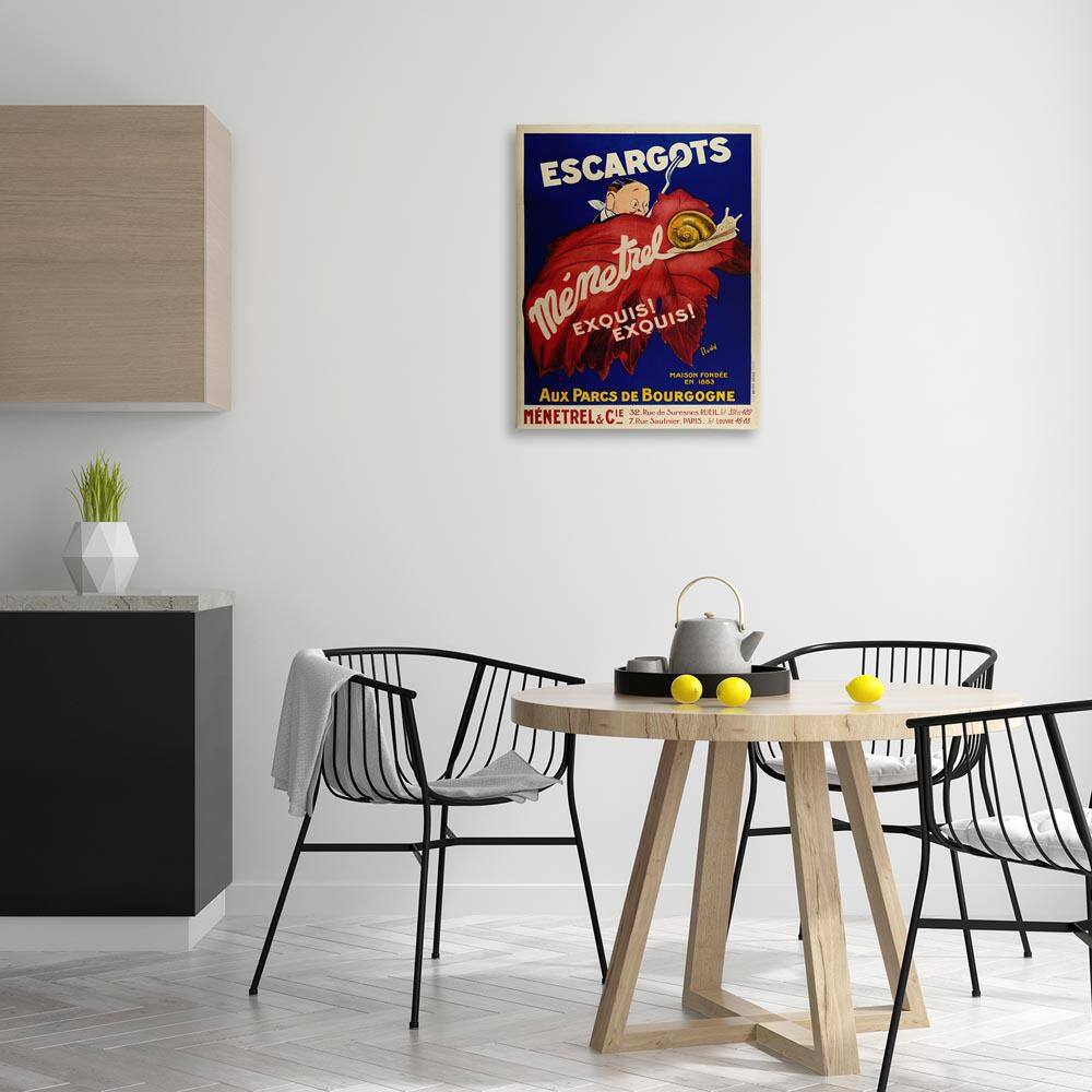 Vintage Escargots Advertisement by Marcus Jules Unframed Food Graphic Art Print 30 in. x 24 in. price history on PriceWatchPro