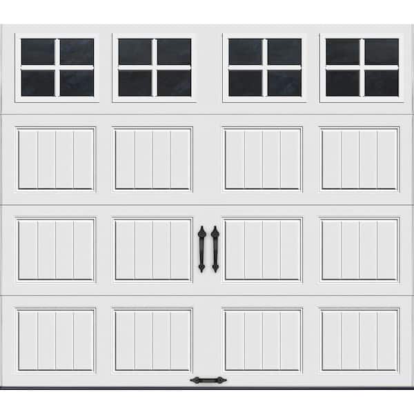 Clopay Gallery Collection 8 ft. x 7 ft. 6.5 R-Value Insulated White Garage Door with SQ22 Window
