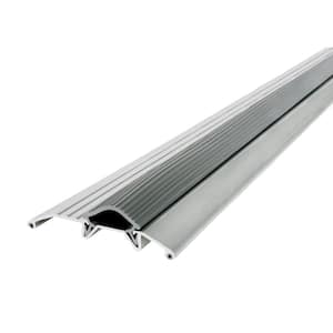 3-3/4 in. x 3/4 in. x 32 in. Silver Aluminum and Vinyl Heavy-Duty Low-Profile Threshold