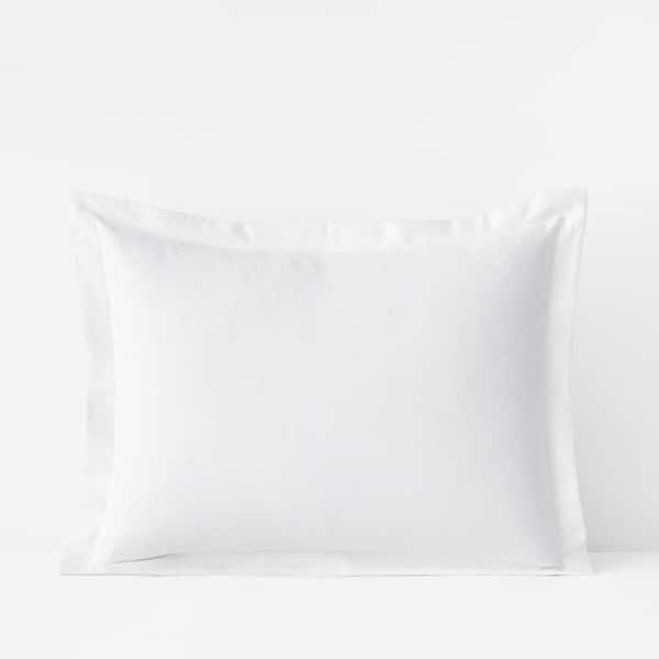The Company Store Legacy Velvet Flannel White Solid Standard Sham