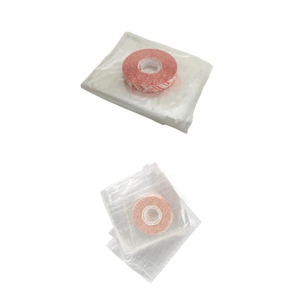 E/O Indoor Window Insulation Kit (4 per Pack) and 84 in. x 110 in. Clear Plastic Patio Shrink Window Kit