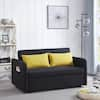 56.3 in. Width Black Fabric Twin Sofa Bed Multifunctional Folding Sofa Bed  Thanksgiving Convertible Sofa Bed S915-SOFABDE-BL - The Home Depot