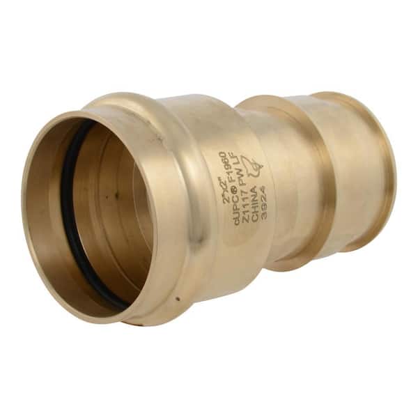 2 in. PEX-A Brass Expansion X 2 in. Copper Press Adapter (5-Pack)