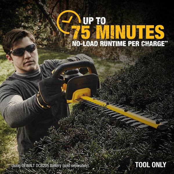 DEWALT 20V MAX 22 in. Lithium Ion Cordless Hedge Trimmer with 20V