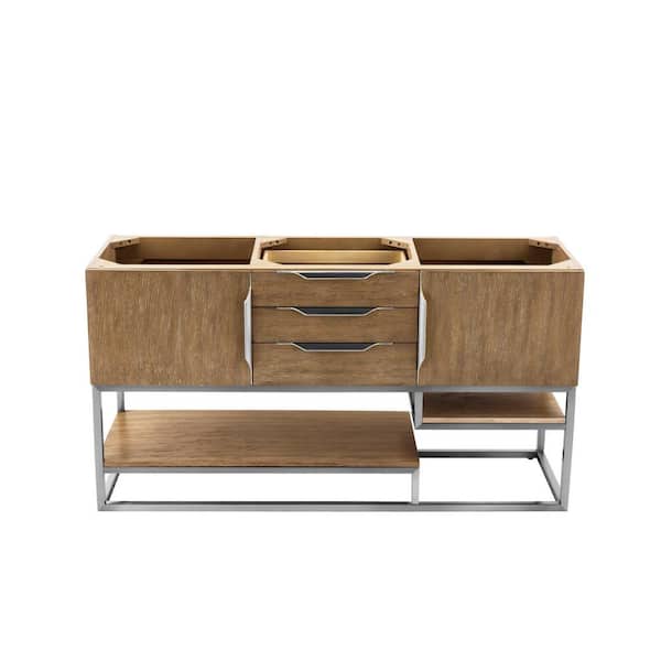 Columbia 58.8 in. W x 19.5 in. D x 36.0 in. H Double Bath Vanity Cabinet Without Top in Latte Oak