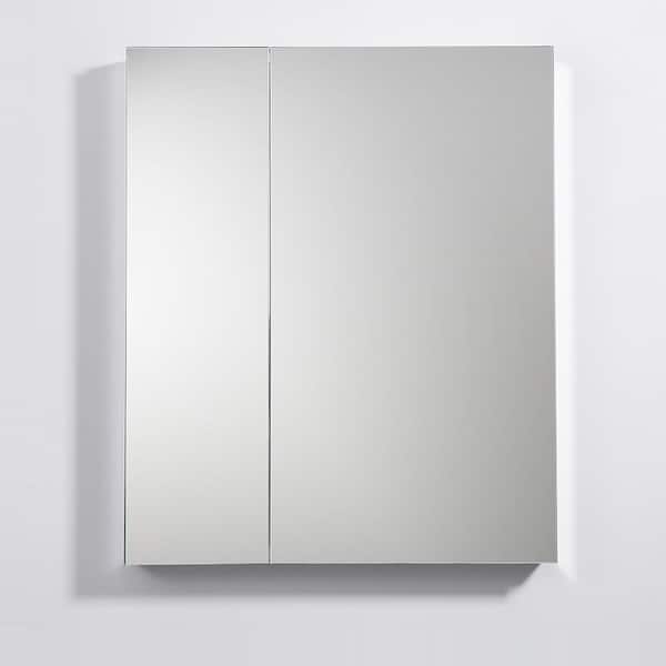 20 in. W x 36 in. H x 5 in. D Frameless Recessed or Surface-Mounted Bathroom Medicine Cabinet 20 in. W x 36 in. H x 5 in. D Frameless Recessed or Surface-Mounted Bathroom Medicine Cabinet