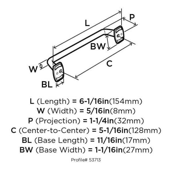 Satin Nickel 5-1/16" Industrial Cabinet Pull