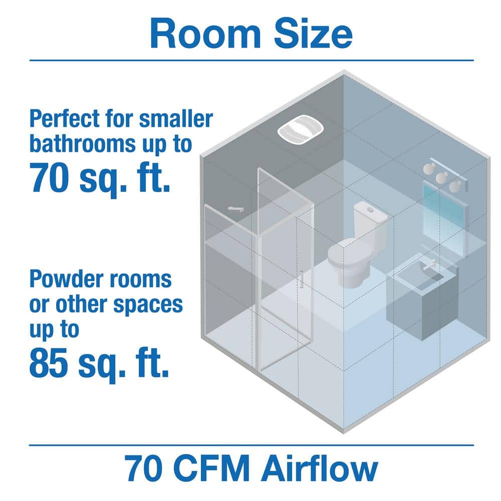 Air King White Metal Ceiling Mount Exhaust Fan