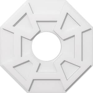 1 in. P X 7-1/2 in. C X 22 in. OD X 7 in. ID Logan Architectural Grade PVC Contemporary Ceiling Medallion