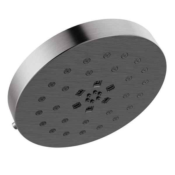 Delta 4 Spray Patterns 175 Gpm 8 In Wall Mount Fixed Shower Head With H2okinetic In Lumicoat 5152