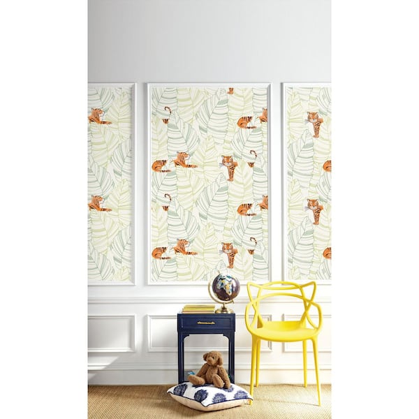 Hiding Tigers Paper Strippable Roll (Covers 56 sq. ft.)