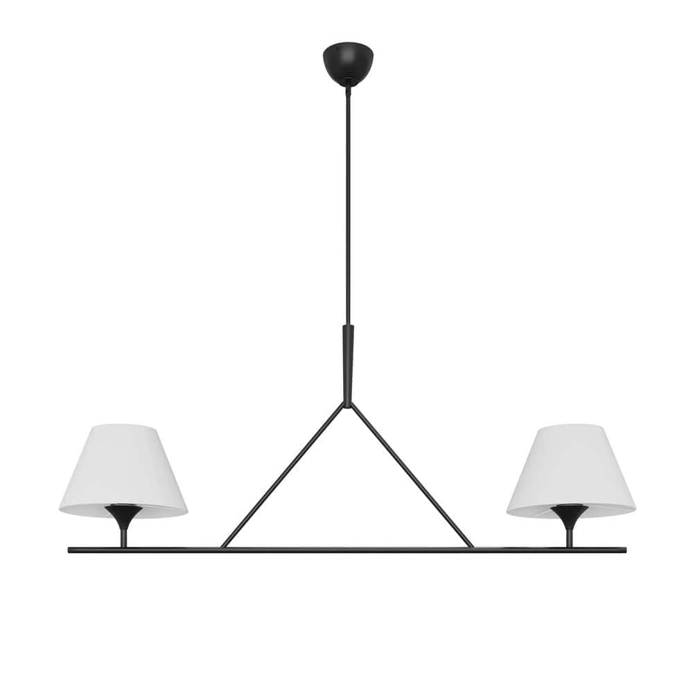 aiwen 54.33 in. 2Light Kitchen Island Linear Chandelier Classic Matte