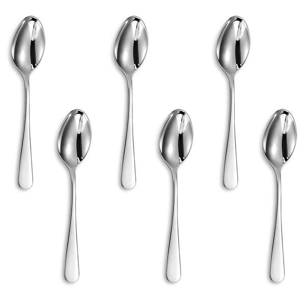 Premium 4.4-Inch 18/10 Stainless Steel Demitasse Espresso Coffee Spoons Set of 6 Dishwasher Safe Louise