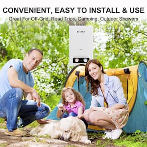 Pro 2.64 GPM 68,000 BTU Outdoor Portable Propane Tankless Water Heater with LED Display