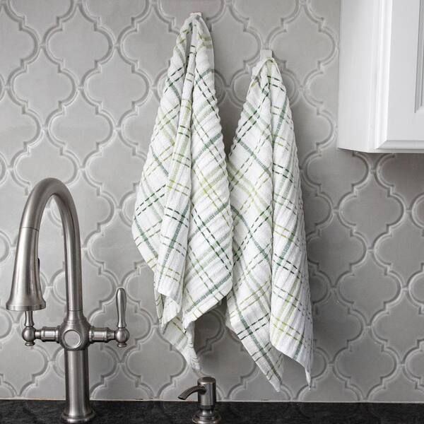 RITZ Royale Wonder Towel Black Checkered Cotton Kitchen Towel (Set