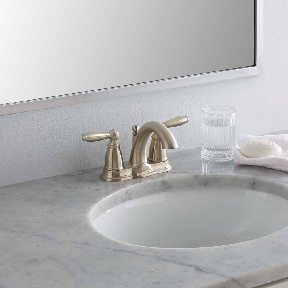 Classic Distressed Bronze 5" Centerset Metal Bathroom Faucet