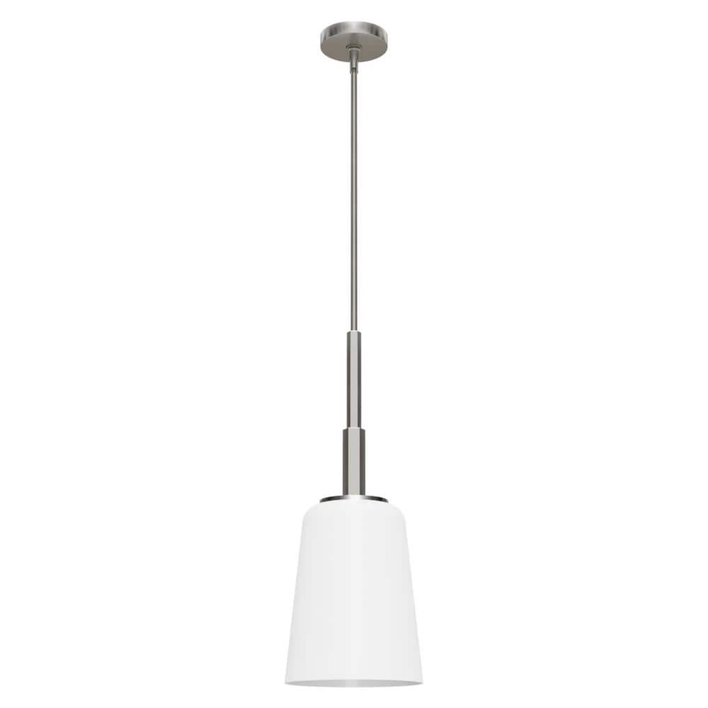 Hunter Nolita 1Light Brushed Nickel Island Pendant Light with Cased
