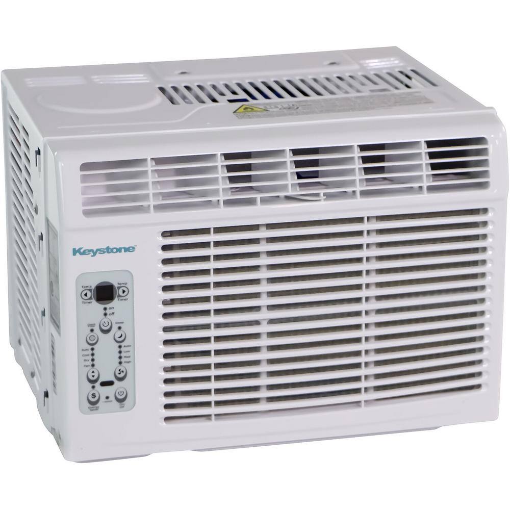 Keystone 10,000 BTU White Window Air Conditioner with Remote