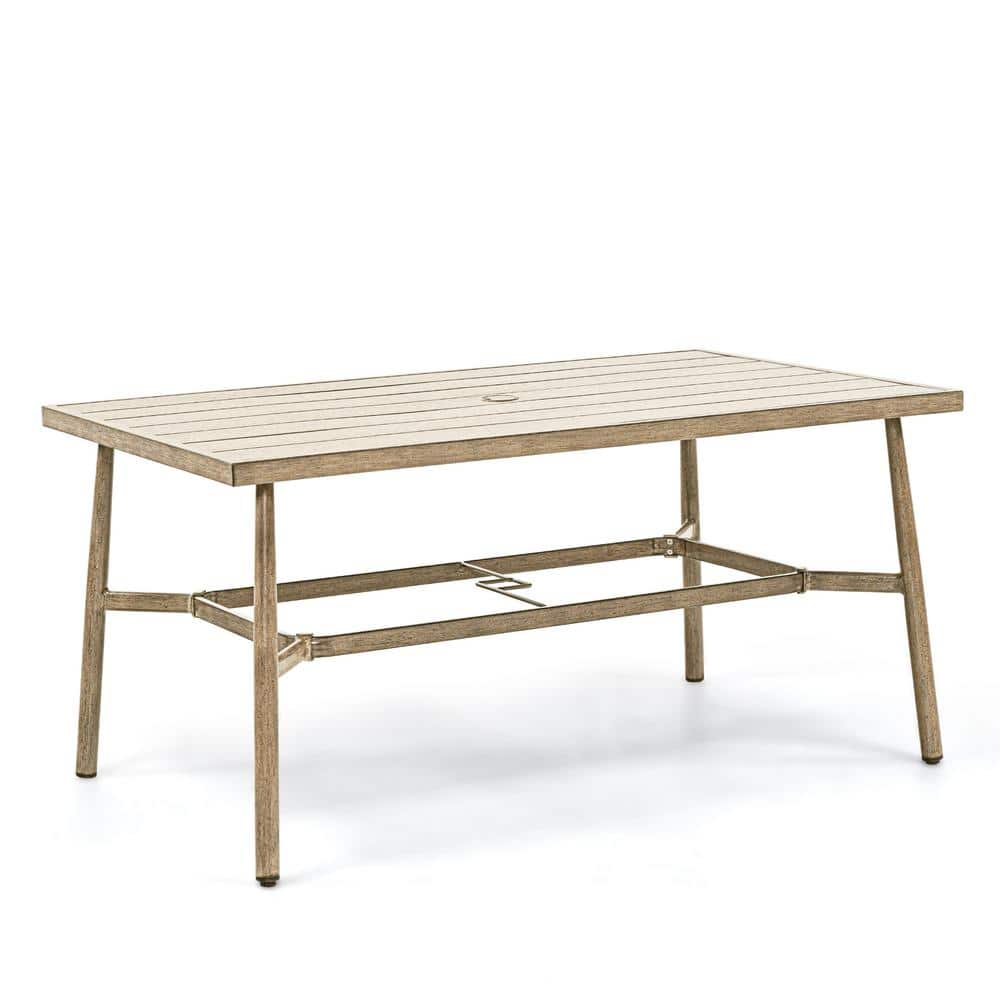 EGEIROSLIFE SleekLine Outdoor Aluminum Dining Table with