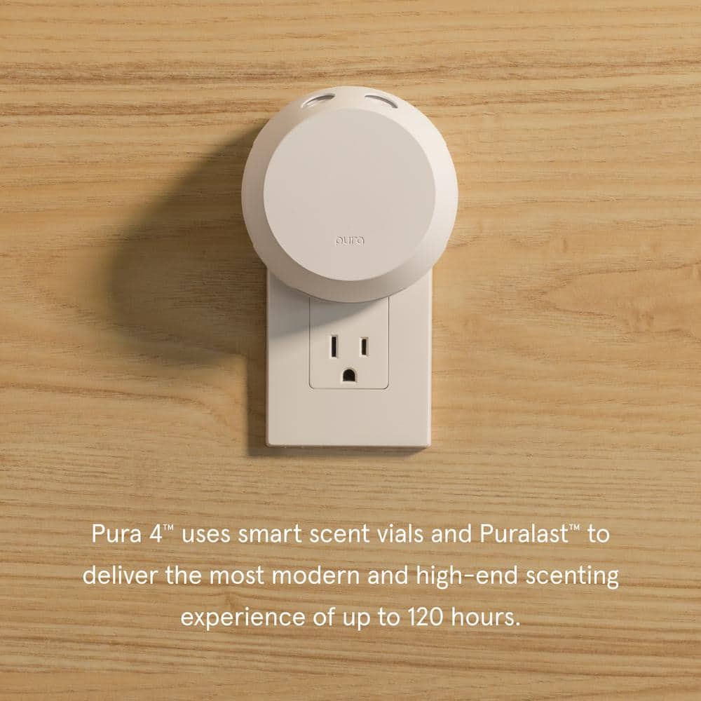 Smart Wi-Fi Enabled White Electric Diffuser with Fragrance Refills
