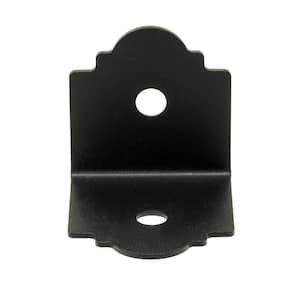 Outdoor Accents Mission Collection ZMAX, Black Powder-Coated 90-degree Angle for 4x Lumber