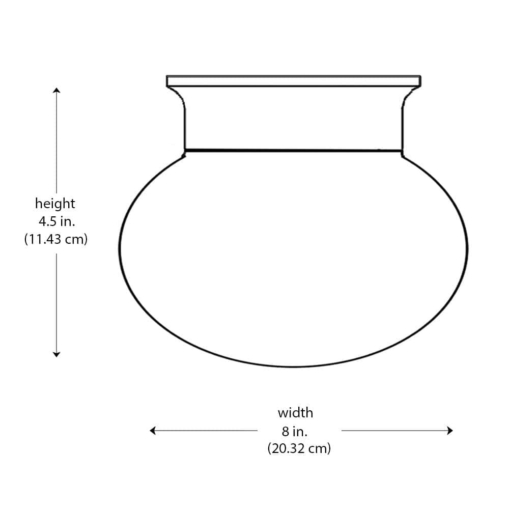 Dash 8" Globe Brushed Nickel & Glass Indoor/Outdoor Flushmount