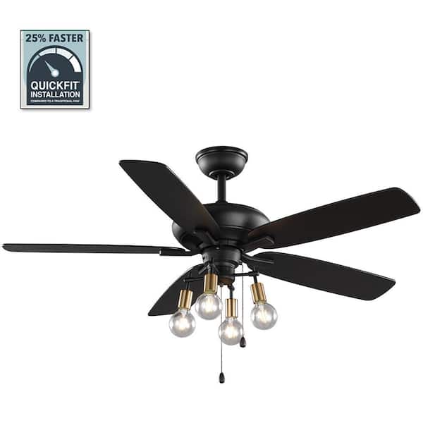 Brass Accents Dry Rated Ceiling Fan