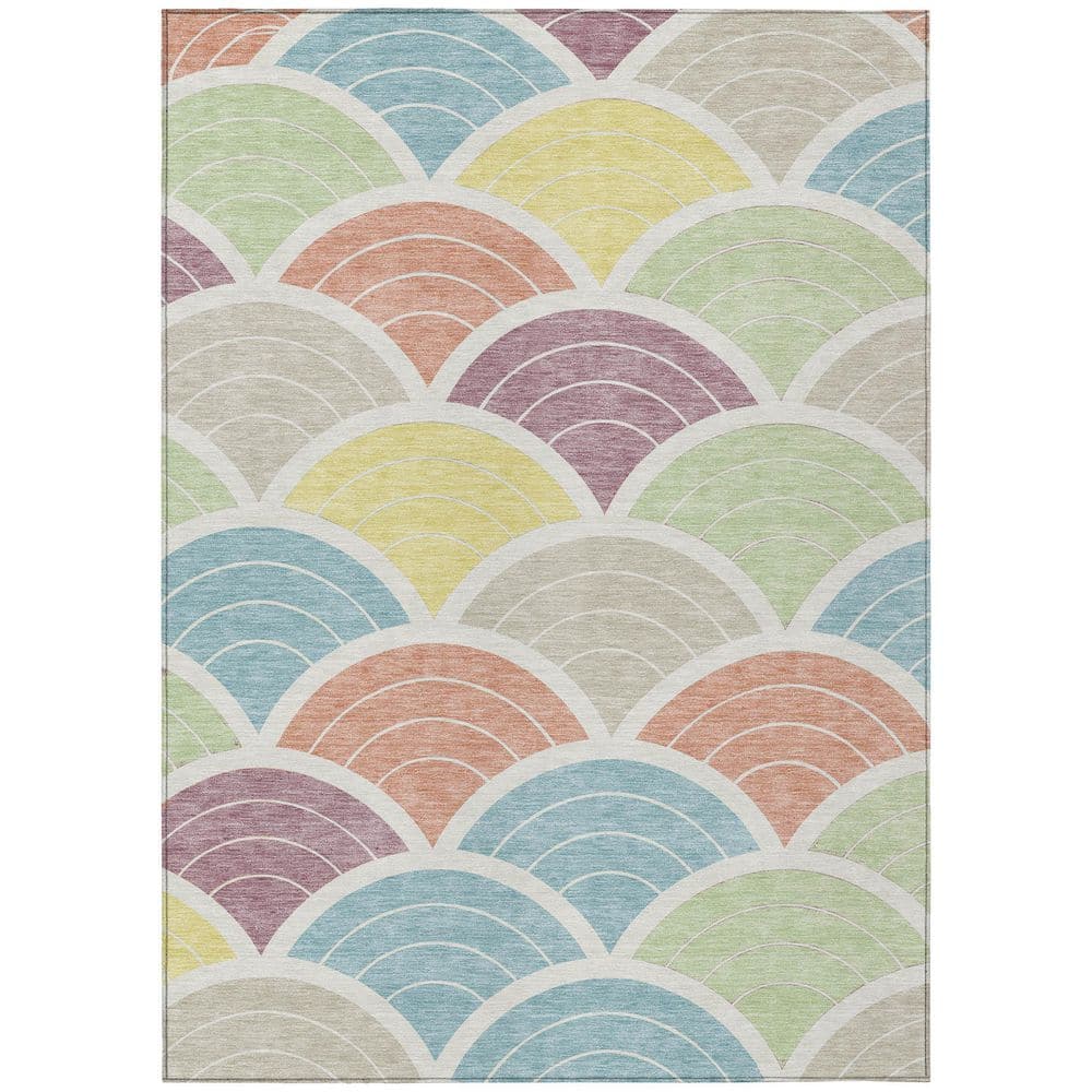 Washable Abstract Shape Rug Addison Rugs Chantille Machine Washable Indoor/Outdoor Abstract ACN3095 ...