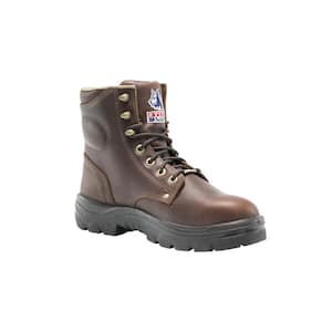 Men's Argyle 6 inch Lace Up Work Boots - Steel Toe - Oak Size 11(M)