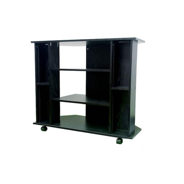 35 in. Corner Tv Stand Unit for Compact Homes, Sturdy TV Stand Entertainment Console
