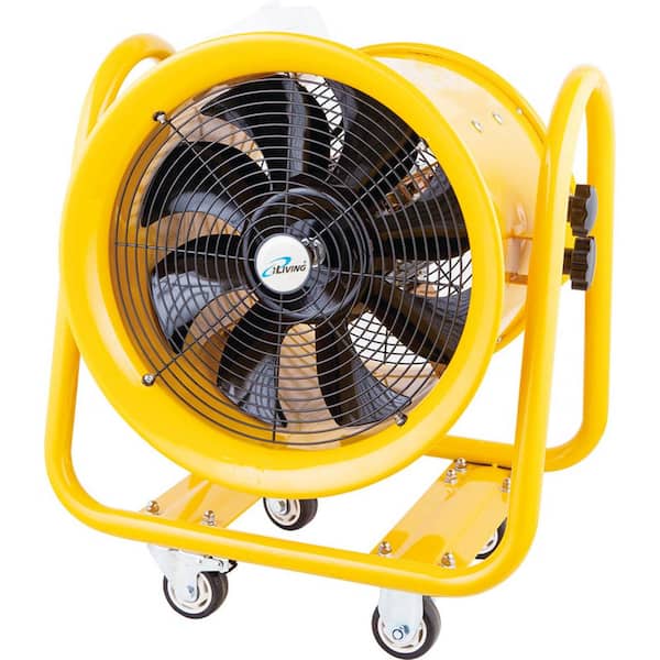 iLIVING 16 in. 1200-Watt 3450 RPM Utility Blower Exhaust Warehouse Ventilator Floor Fan