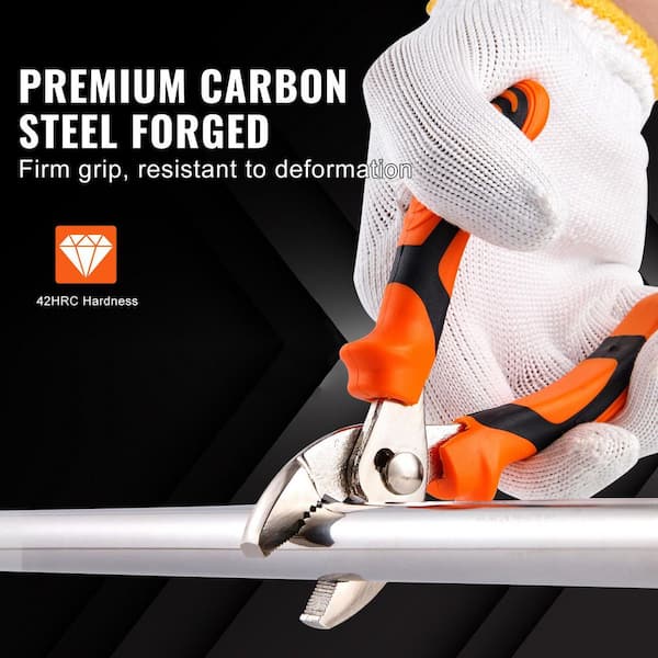 SKYSHALO 8-Piece Pliers Set, High Carbon Steel, Groove, Linesman's