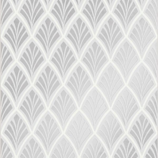 Laura Ashley Florin Silver Unpasted Removable Wallpaper Sample