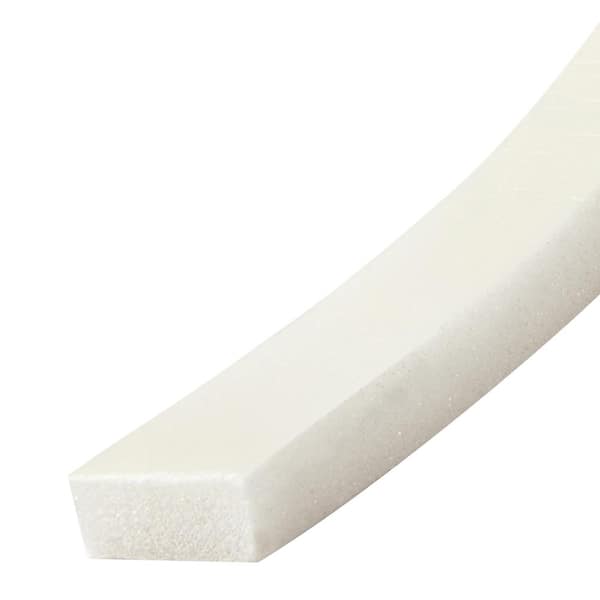 Frost King 3/4 in. x 5/16 in. x 10 ft. White High-Density Rubber Foam  Weatherstrip Tape R534WH - The Home Depot