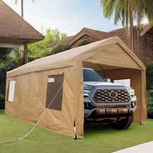 10 ft. x 20 ft. Heavy-Duty Outdoor Car Canopy Carport Portable Garage