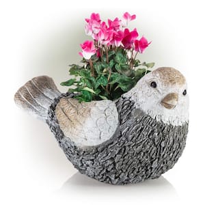 11 in. Tall Indoor/Outdoor Bird Shaped Planter and Yard Decoration