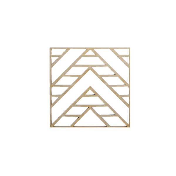 Ekena Millwork 11-3/8" x 11-3/8" x 1/4" Small Gilcrest Decorative Fretwork Wood Wall Panels, Birch (10-Pack)