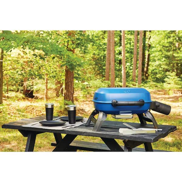 NAPOLEON TravelQ 240 1-Burner Portable Propane Gas Grill in Blue