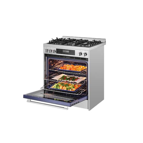 Robam G517K 30” Chef's Favorite Convection Freestanding Gas Range, 5 S