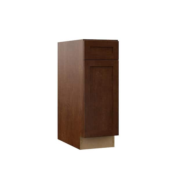 Hampton Bay Designer Series Soleste Assembled 12x34.5x23.75 in. Base Kitchen Cabinet in Spice