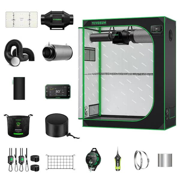 4 ft. x 2 ft. Smart Grow Tent Kit with Lumalight 200W LED Grow Light, Ventilation System, GrowHub E42A Plus Controller