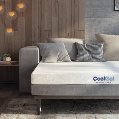 Cool Gel Classic Queen Size 4 5 In Foam Sofa Bed Mattress 414801 1152 The Home Depot Gel Foam Sofa Bed Mattress 414801 1152, Sofa Bed Mattress Replacement Reviews